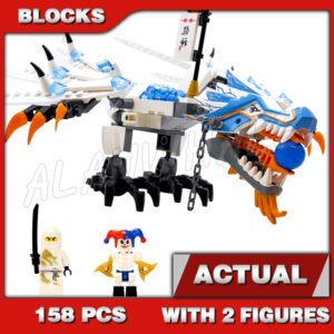 Custom Ninja MOC Ice Dragon Attack 9729 Building Kit
