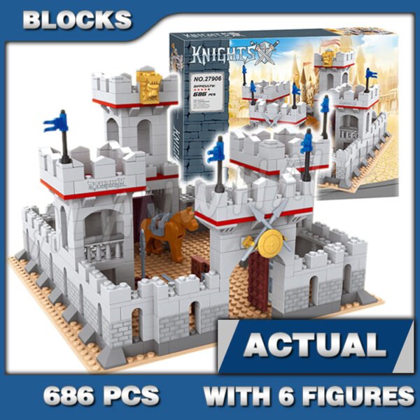 Custom Train MOC King’s Castle Drawbridge Towers Merlon 27906 Building ...