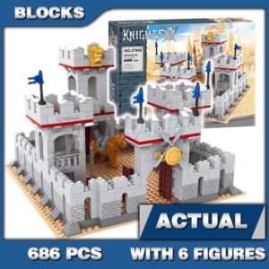 Custom Train MOC King's Castle Drawbridge Towers Merlon 27906 Building Kit