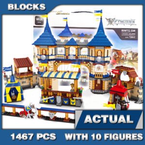 Custom Train MOC Kingdoms Royal Joust Horseback Battle 27908 Building Kit