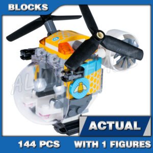 Custom Superheroes MOC Bumblebee Helicopter 10614 Building Kit