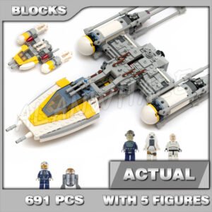 Custom Starwars MOC Y-wing Starfighter 05065 Building Kit