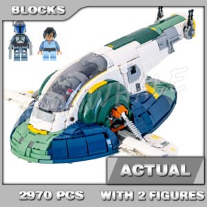 Custom Starwars MOC Jango Fett's Starship 85409 Building Kit