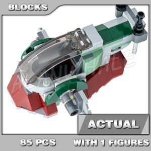 Custom Starwars MOC Boba Fett's Starship Microfighter 85344 Building Kit