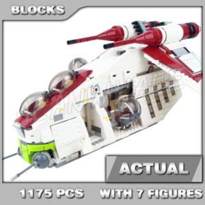 Custom Starwars MOC Republic Gunship 05041 Building Kit
