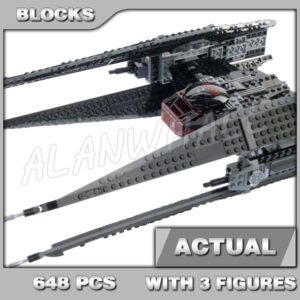 Custom Starwars MOC Kylo Ren's TIE Fighter 10907 Building Kit