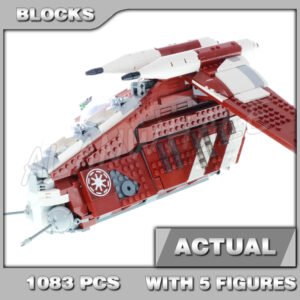 Custom Starwars MOC Coruscant Guard Gunship 65012 Building Kit