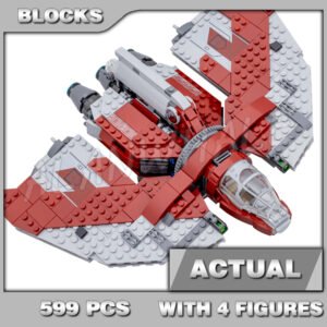 Custom Starwars MOC Ahsoka Tano's T-6 Jedi Shuttle 85362 Building Kit