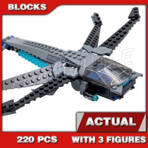 Custom Superheroes MOC Black Panther Dragon Flyer 60088 Building Kit