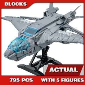 Custom Superheroes MOC The Avengers Quinjet 90011 Building Kit