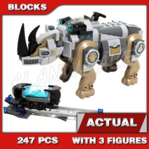 Custom Superheroes MOC SRhino Face-Off by the Mine 10836 Building Kit