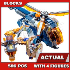 Custom Superheroes MOC Hulk Helicopter Drop 11507 Building Kit