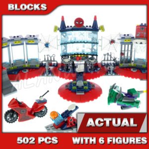 Custom Superheroes MOC Attack on the Spider Lair 60095 Building Kit