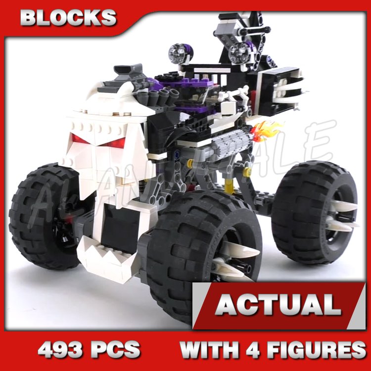 Custom Ninja MOC Skull Truck 9736 Building Kit - Alanwhale