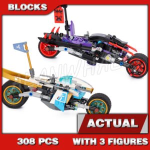 Custom Ninja MOC Street Race of Snake Jaguar 10802 Building Kit