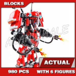 Custom Ninja MOC Fire Mech 10720 Building Kit
