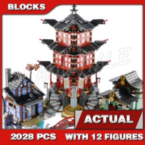 Custom Ninja MOC Temple of Airjitzu 10427 Building Kit