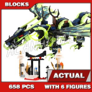 Custom Ninja MOC Attack of the Morro Dragon 10400 Building Kit