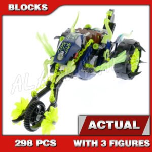 Custom Ninja MOC Chain Cycle Ambush 10395 Building Kit