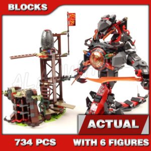 Custom Ninja MOC Dawn of Iron Doom 10583 Building Kit