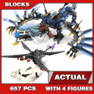 Custom Ninja MOC Lightning Dragon Battle 79141 Building Kit