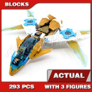Custom Ninja MOC Zane's Golden Dragon Jet 60099 Building Kit