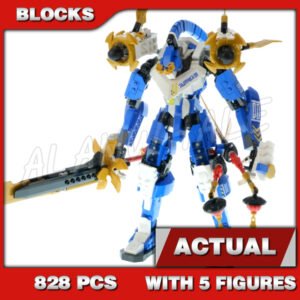 Custom Ninja MOC Jay's Titan Mech 11157 Building Kit