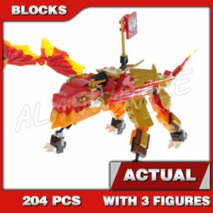 Custom Ninja MOC Kai's Fire Dragon EVO 60015 Building Kit