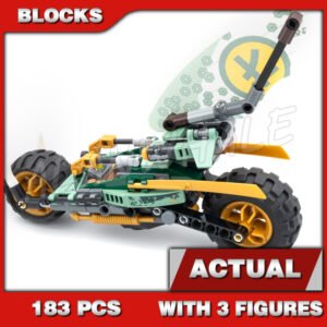 Custom Ninja MOC Lloyd's Jungle Chopper Bike 60037 Building Kit