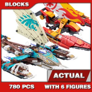 Custom Ninja MOC Catamaran Sea Battle 60040 Building Kit
