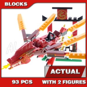 Custom Ninja MOC Kai's Fire Dragon 11491 Building Kit