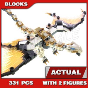 Custom Ninja MOC Wu's Battle Dragon 11550 Building Kit