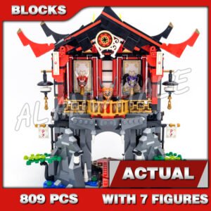 Custom Ninja MOC Temple of Resurrection 10806 Building Kit