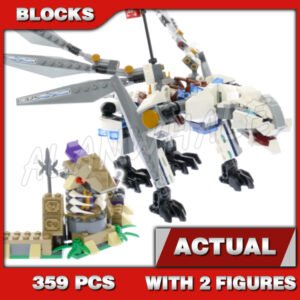 Custom Ninja MOC Titanium Dragon 10323 Building Kit