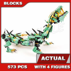Custom Ninja MOC Green Ninja Mech Dragon 10718 Building Kit